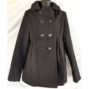 George▪️Black Hooded Dress Coat